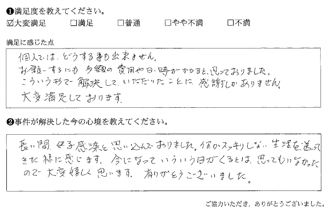 多額の費用や日時がかかると思っておりました